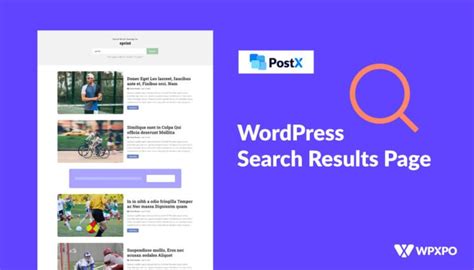 wordpress search results page.